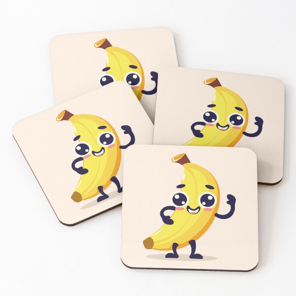 Item preview, Cute Banana Cartoon Character designed and sold by Mariia Berezhna.