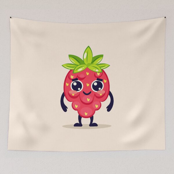Item preview, Cute Raspberry Cartoon Character designed and sold by Mariia Berezhna.