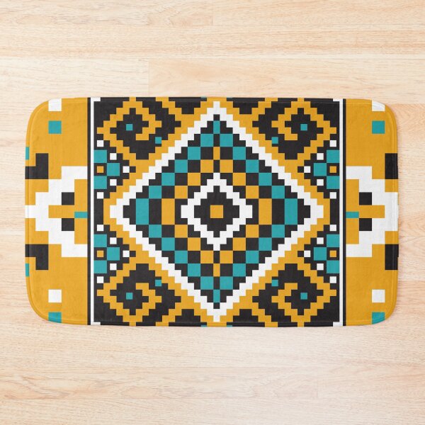 Item preview, Futuristic Pixel Geometry Pattern for Cutting-Edge Fabric and Apparel Design designed and sold by Loomexa Studio .