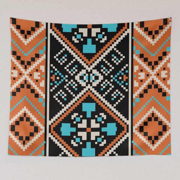 Item preview, Pixelated Gradient Pattern for Smooth Color Transitions in Modern Fabric Design designed and sold by Loomexa Studio .