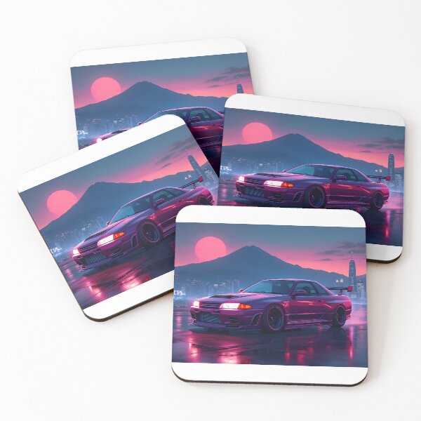 Item preview, Anime Neon Art of a Classic Nissan Skyline designed and sold by Salimgor Hangaround Music.