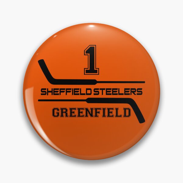 Item preview, Sheffield Steelers Ice Hockey Goalie Sticks - 1 Greenfield designed and sold by Tarantula Design Co. .
