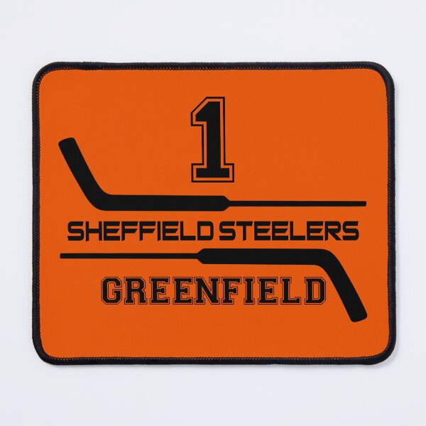 Item preview, Sheffield Steelers Ice Hockey Goalie Sticks - 1 Greenfield designed and sold by Tarantula Design Co. .