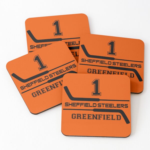 Item preview, Sheffield Steelers Ice Hockey Goalie Sticks - 1 Greenfield designed and sold by Tarantula Design Co. .
