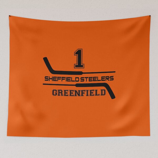Item preview, Sheffield Steelers Ice Hockey Goalie Sticks - 1 Greenfield designed and sold by Tarantula Design Co. .