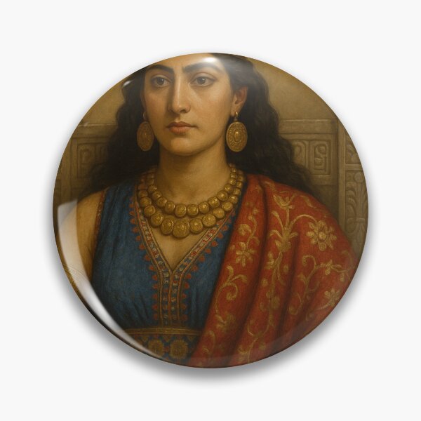 Item preview, Regal Portrait of Assyrian Queen Shamiram designed and sold by Josinta.