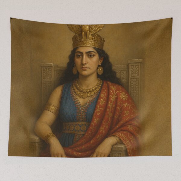Item preview, Regal Portrait of Assyrian Queen Shamiram designed and sold by Josinta.