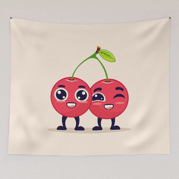 Item preview, Cute Cherry Cartoon Characters designed and sold by Mariia Berezhna.