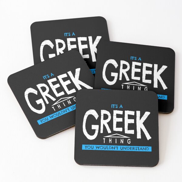 Item preview, "It's A Greek Thing - You Wouldn't Understand" Distressed designed and sold by Happy Puppy Print On Demand.