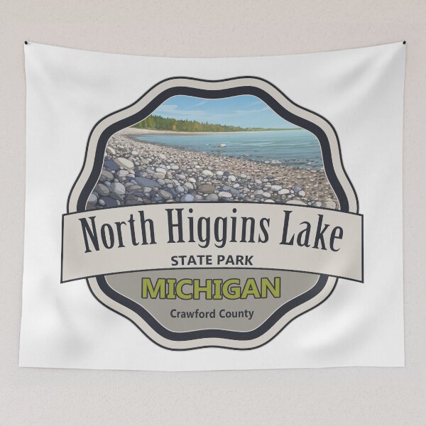 Item preview, North Higgins Lake State Park, Crawford County, Michigan designed and sold by Wanderful-roads.