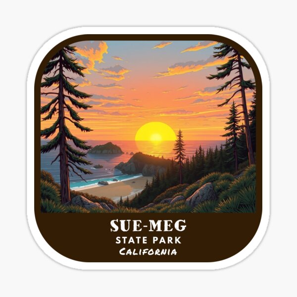 Item preview, Vintage Sue-meg State Park (California State Park) designed and sold by RabbitK.