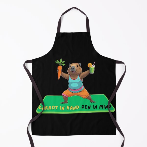 Item preview, Carrot in Hand, Zen in Mind - Yoga Capybara designed and sold by JRprojects.