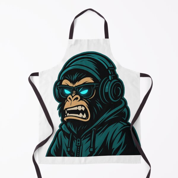 Item preview, Angry Cyber Monkey with Headphones designed and sold by Neutral-Niche.