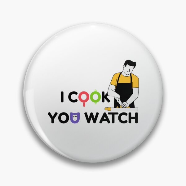 Item preview, I Cook, You Watch – Funny Chef Quote T-Shirt designed and sold by kaviyadesigns.