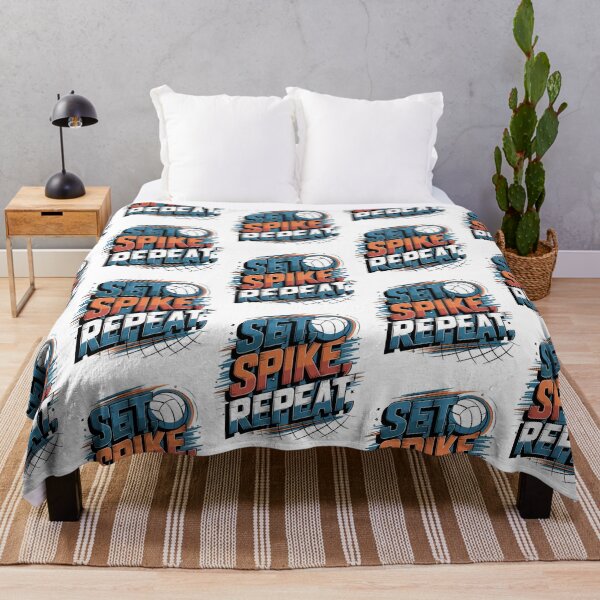 Item preview, Set Spike Repeat – Bold Volleyball Sports designed and sold by Taans-Creation.