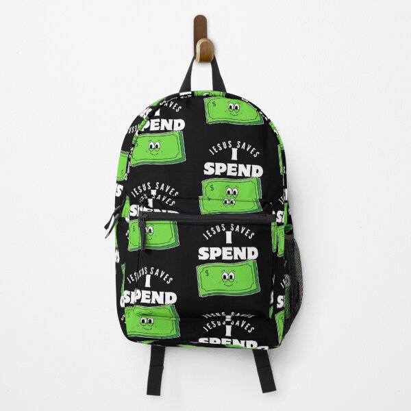 Item preview, Jesus saves, I spend (money) designed and sold by Peerless-Prime.