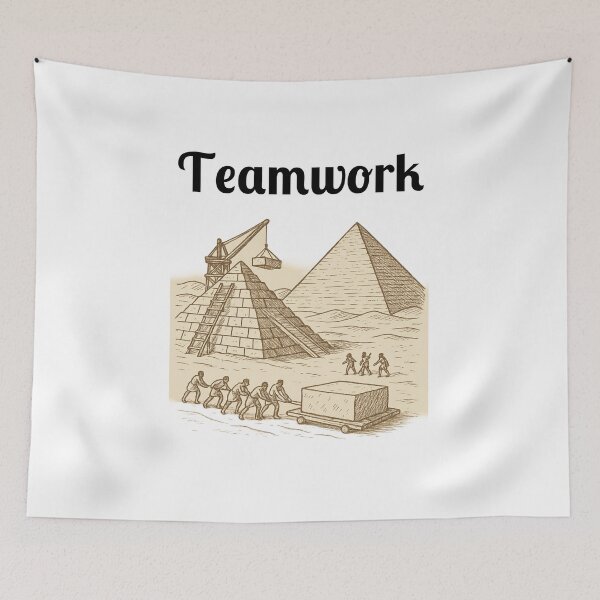 Item preview, Teamwork Builds Empires Tee designed and sold by Fleetwood1994.