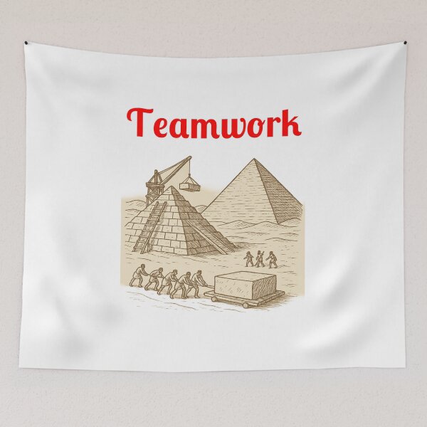 Item preview, Teamwork Builds Empires Tee designed and sold by Fleetwood1994.