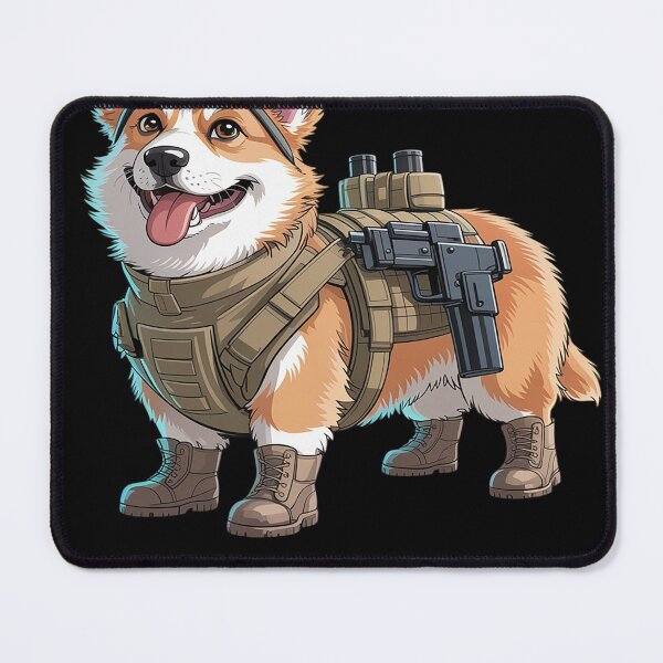 Item preview, Funny Tactical Corgi Dog designed and sold by heeun.