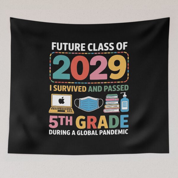 Item preview, Future Class Of 2029 I Survived Passed 5th Grade Graduation designed and sold by Hlz-0118.