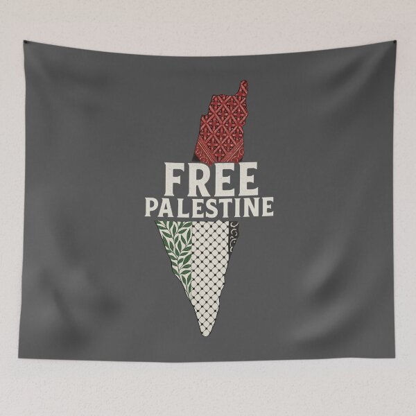 Item preview, Free Palestine Patchwork Map Design — Palestinian Solidarity designed and sold by GirlyPopped.