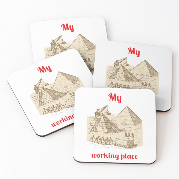 Item preview, My Working Place – Pyramid Builder Tee designed and sold by Fleetwood1994.