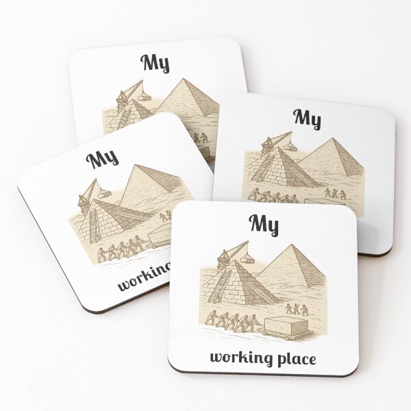 Item preview, My Working Place – Pyramid Builder Tee designed and sold by Fleetwood1994.