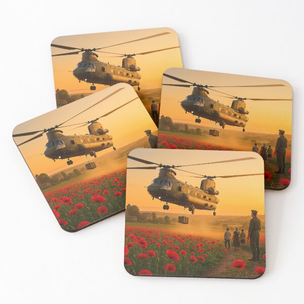 Item preview, Wings of Mercy Above Scarlet Fields designed and sold by Skyframe Aviation.