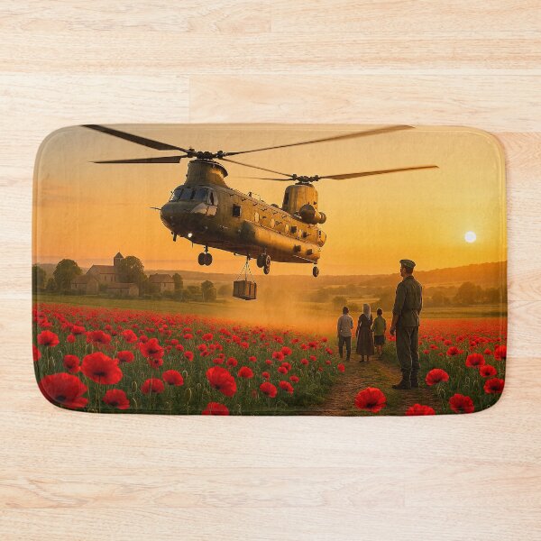 Item preview, Wings of Mercy Above Scarlet Fields designed and sold by Skyframe Aviation.
