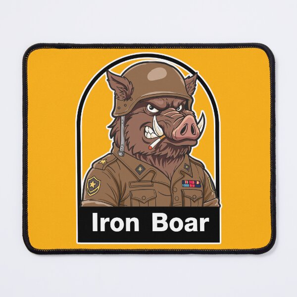 Item preview, Khaki Uniform Wild Boar Soldier Vector designed and sold by rachata444.