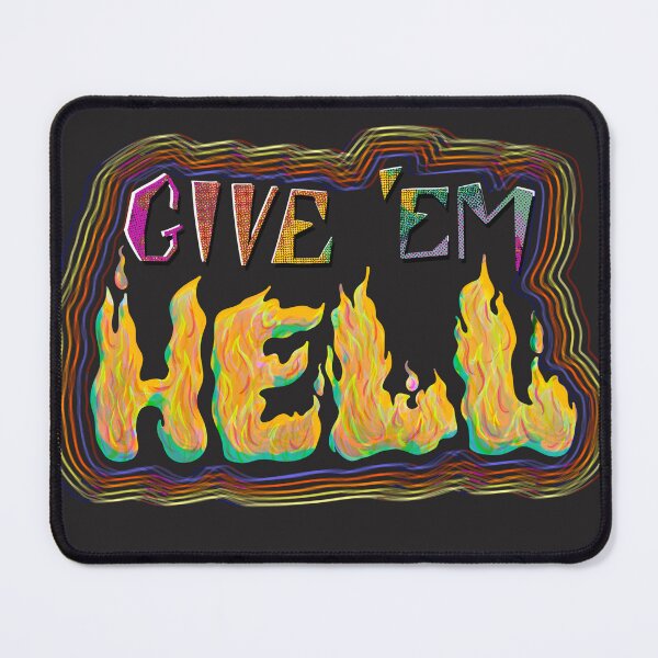 Item preview, Give 'Em Hell in Rainbow designed and sold by FinalGirlArt.
