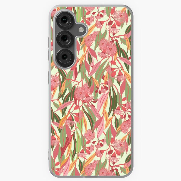 Aperçu de l'œuvre Motif de fleurs de gomme d'eucalyptus en fleurs avec des feuilles de gomme colorées - Natures Hues créée et vendue par thatsgraphic.