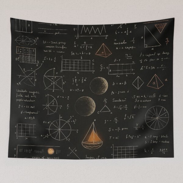 Item preview, Chalkboard Science Chaos designed and sold by Kaleidoscope Print.
