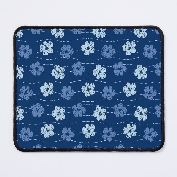 Item preview, Embroidered look flowers pattern - stitched effect flowers designed and sold by thatsgraphic.