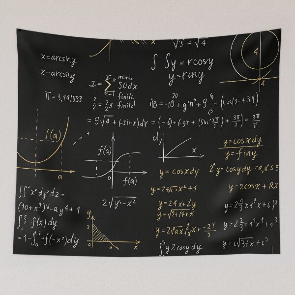 Item preview, Chalkboard Equations designed and sold by Kaleidoscope Print.