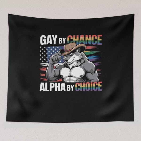 Item preview, Gay By Chance Alpha Choice Funny Meme Wolf Alpha LGBTQ designed and sold by heeun.