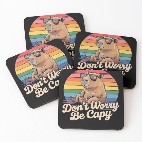 Item preview, Funny Don't Worry Be Capy Cool Capybara designed and sold by rbc-wrights.