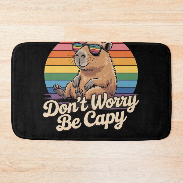 Item preview, Funny Don't Worry Be Capy Cool Capybara designed and sold by rbc-wrights.