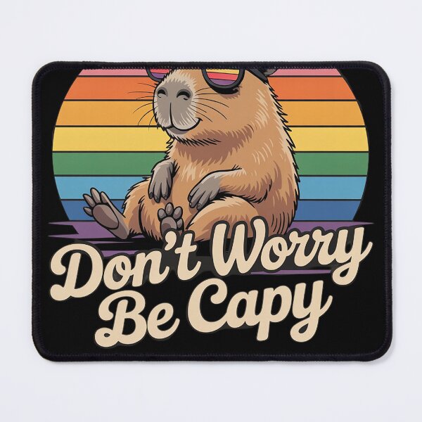 Item preview, Funny Don't Worry Be Capy Cool Capybara designed and sold by rbc-wrights.
