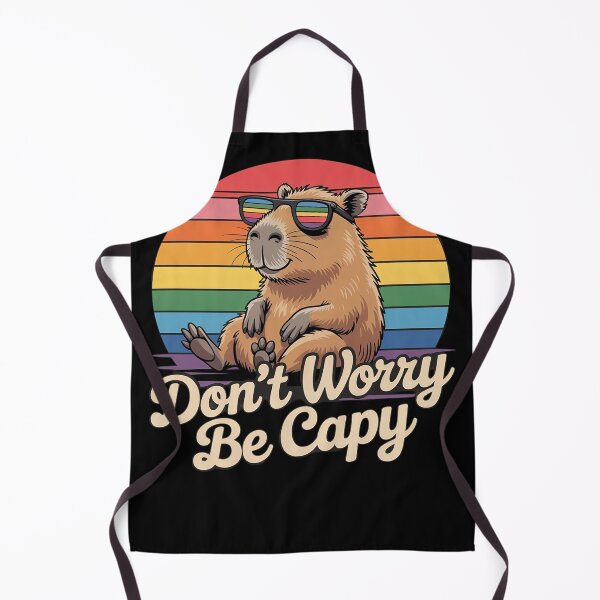 Item preview, Funny Don't Worry Be Capy Cool Capybara designed and sold by rbc-wrights.