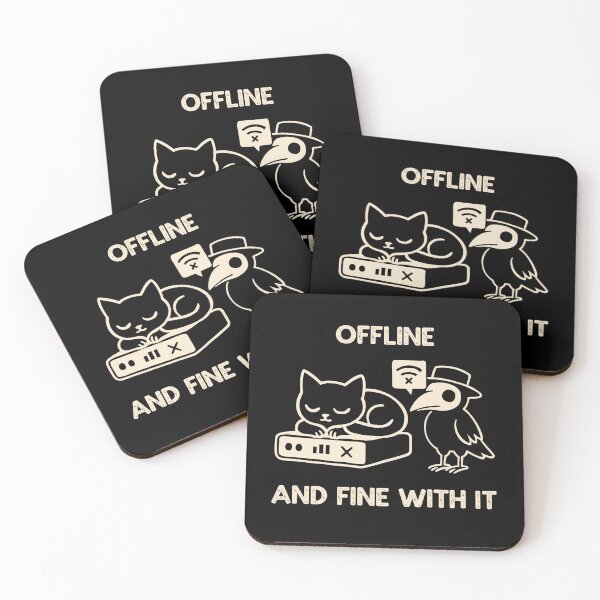 Item preview, Offline and Fine With It designed and sold by Mrs-Awful.