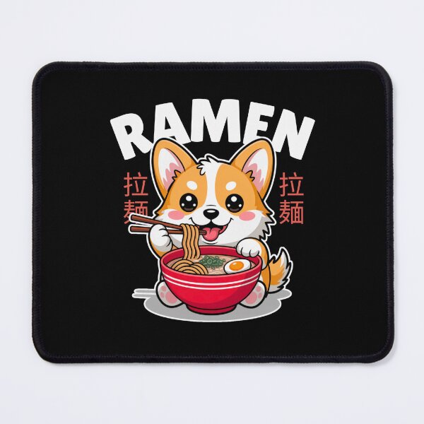 Item preview, Corgi Eating Ramen designed and sold by aussieexplore.
