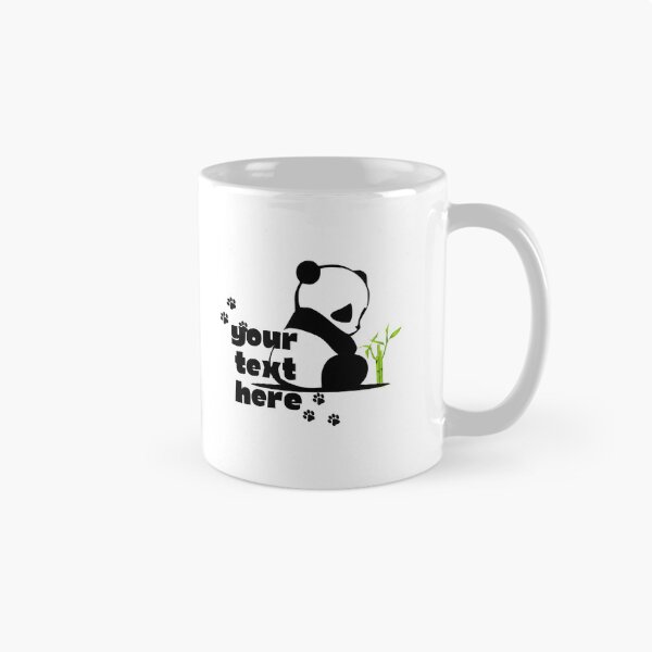 Item preview, Panda Text Frame  – Minimal Cute Animal Design designed and sold by MedhaCreations.