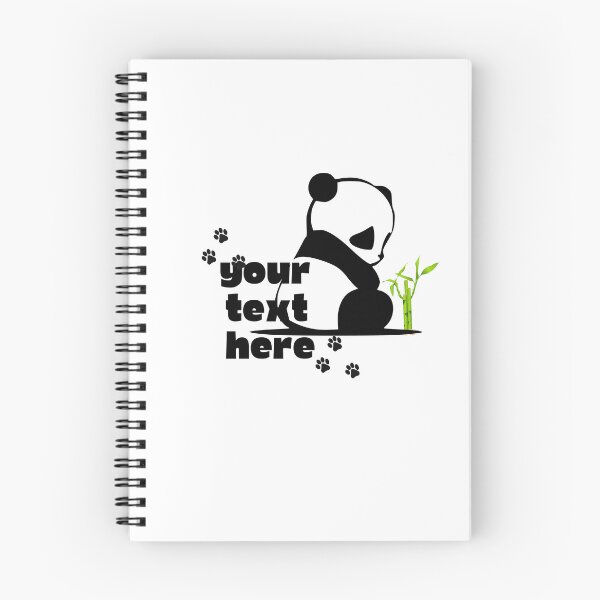 Item preview, Panda Text Frame  – Minimal Cute Animal Design designed and sold by MedhaCreations.