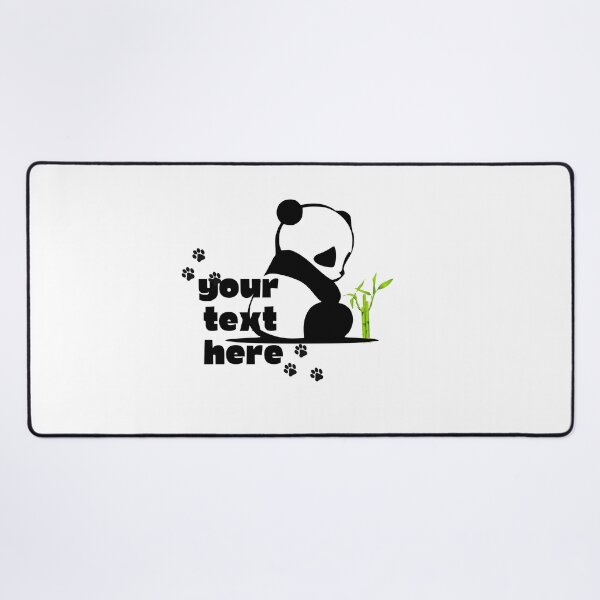 Item preview, Panda Text Frame  – Minimal Cute Animal Design designed and sold by MedhaCreations.