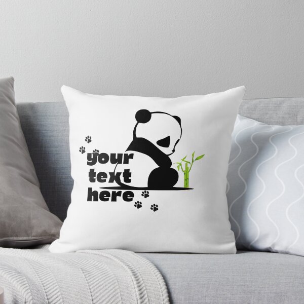 Item preview, Panda Text Frame  – Minimal Cute Animal Design designed and sold by MedhaCreations.