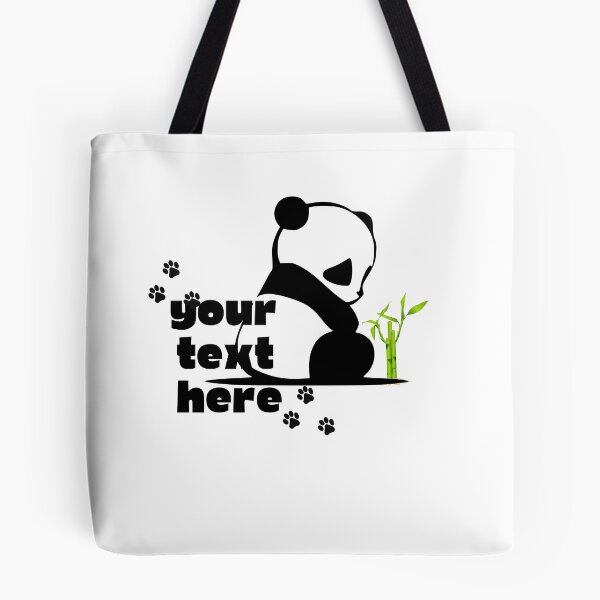 Item preview, Panda Text Frame  – Minimal Cute Animal Design designed and sold by MedhaCreations.