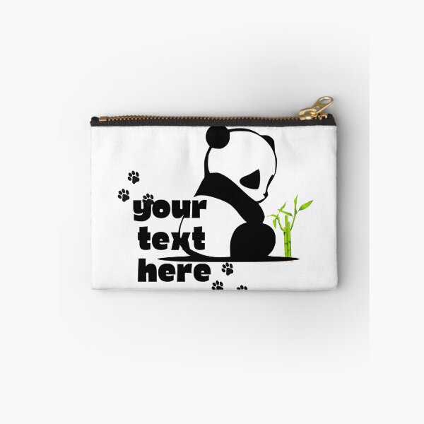 Item preview, Panda Text Frame  – Minimal Cute Animal Design designed and sold by MedhaCreations.