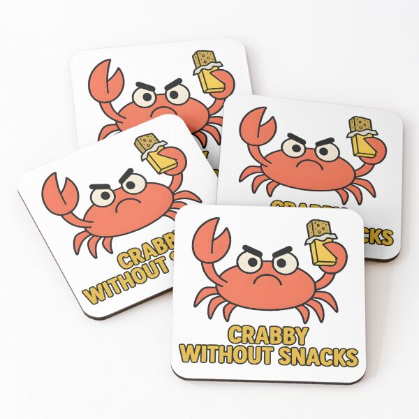 Item preview, Crabby Without Snacks – Angry Crab Funny Design designed and sold by AbsurdityLaws.