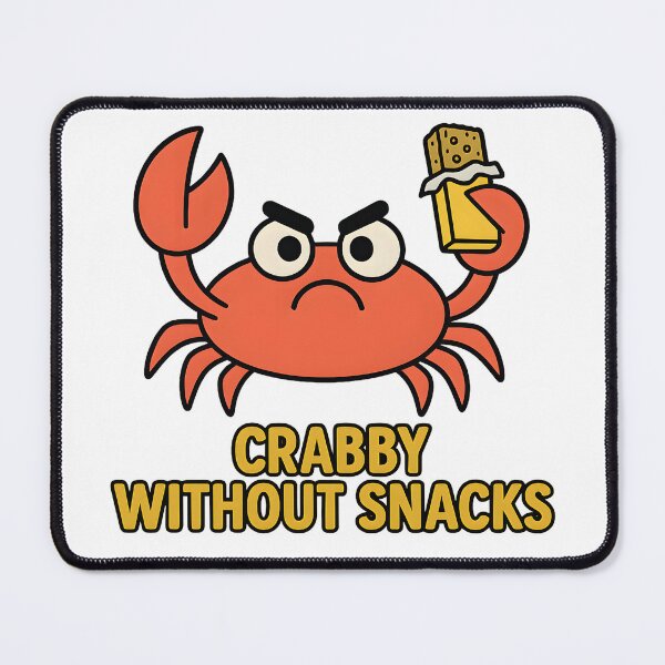 Item preview, Crabby Without Snacks – Angry Crab Funny Design designed and sold by AbsurdityLaws.
